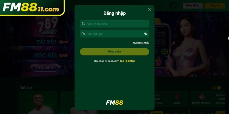 Đăng Nhập FM88 2 Đăng nhập tài khoản FM88 với 4 bước nhanh gọn lẹ