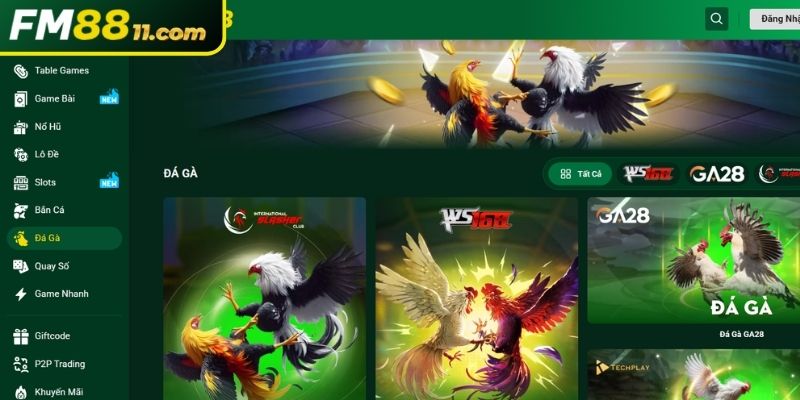 Đá Gà 1 Giới thiệu sảnh cược Đá Gà tại cổng game FM88