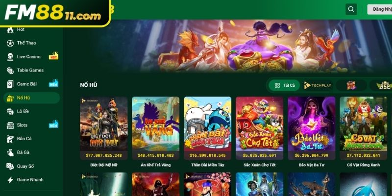 Nổ Hũ 1 Sảnh game Nổ Hũ FM88